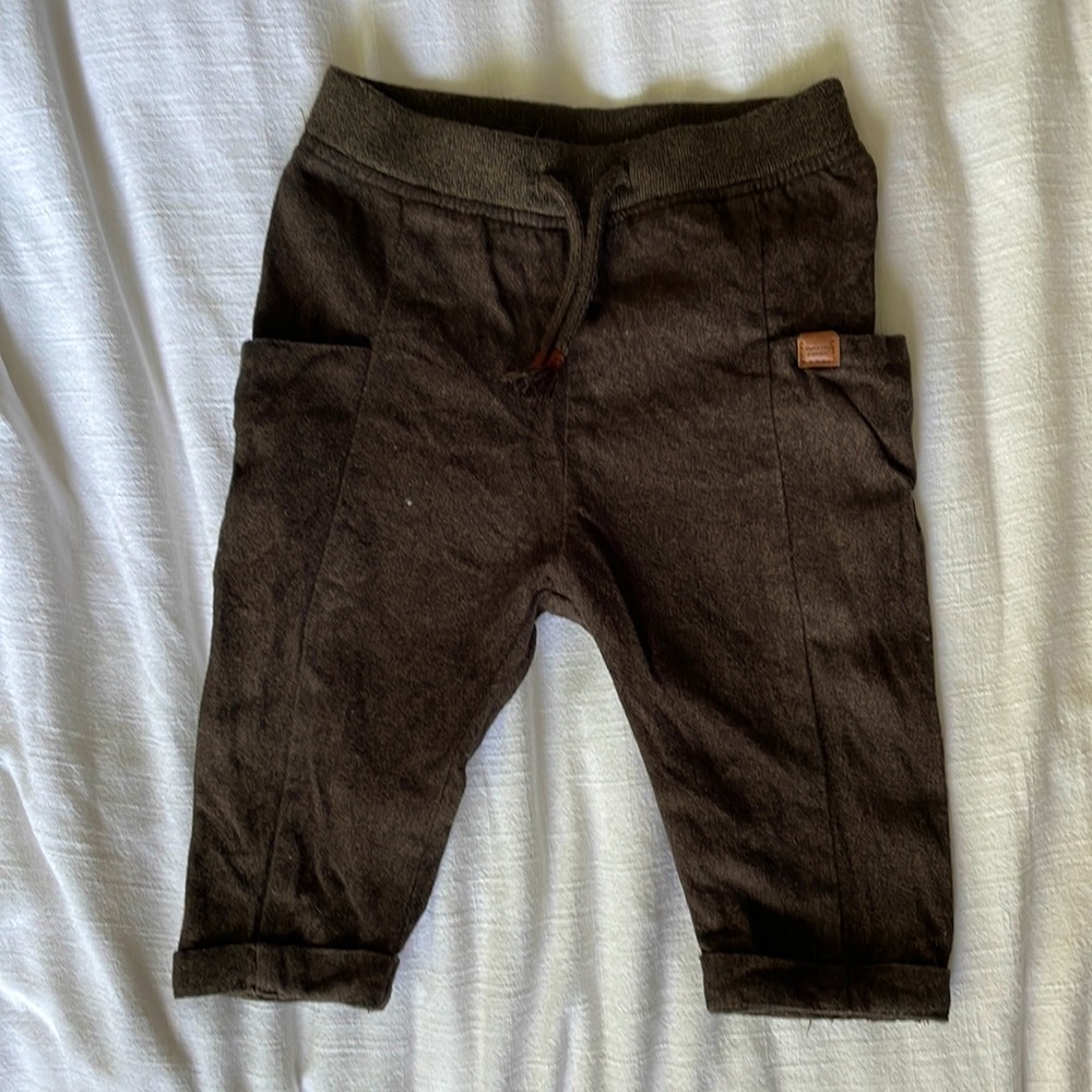 Zara boys brown tweed pants